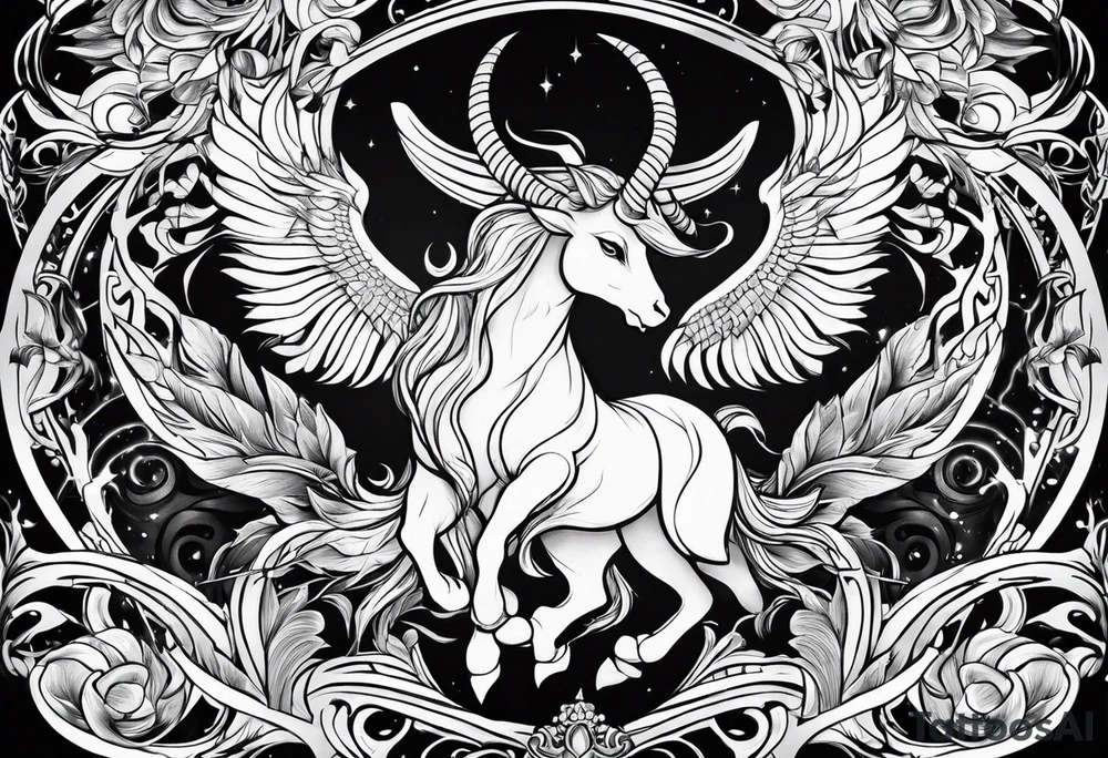 Capricorn tattoo idea