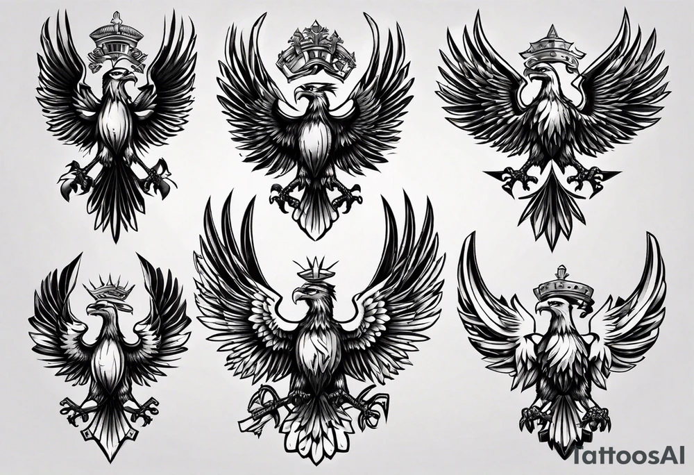 russian eagle tattoo idea