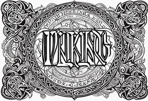 Viking death 
prayer tattoo idea