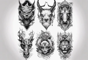armsleeve realistic tattoo idea