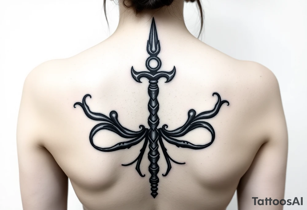 Lord Shiva trishul tattoo idea