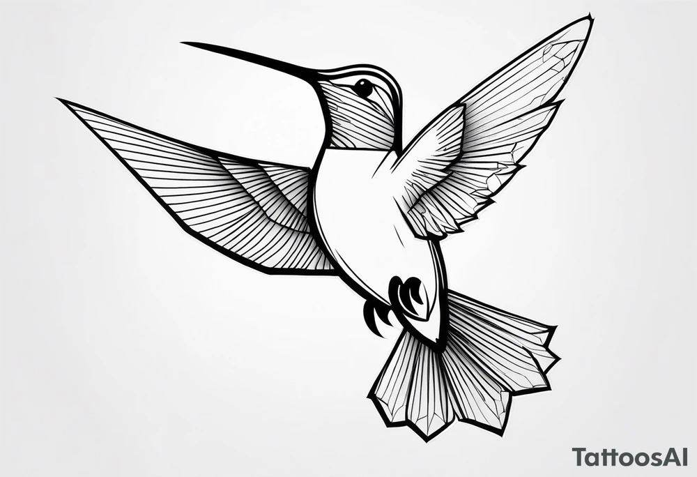 hummingbird tattoo idea
