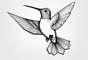 hummingbird tattoo idea