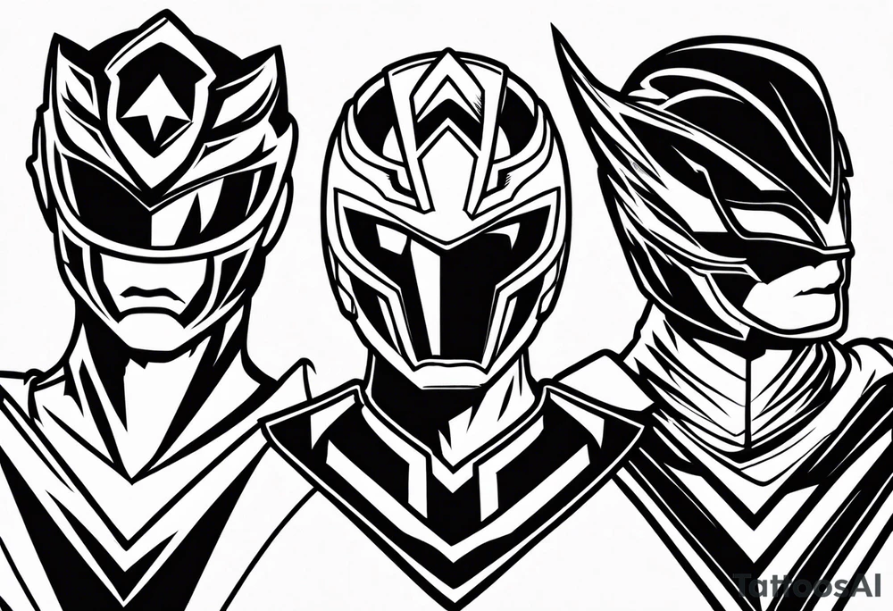 Power rangers lightning bolt logo tattoo idea
