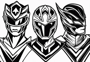 Power rangers lightning bolt logo tattoo idea