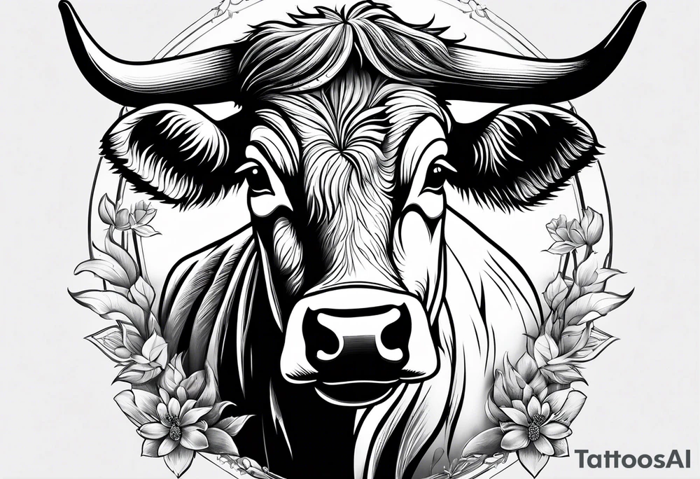 cow tattoo idea