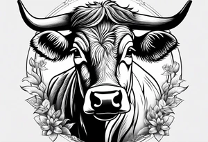 cow tattoo idea