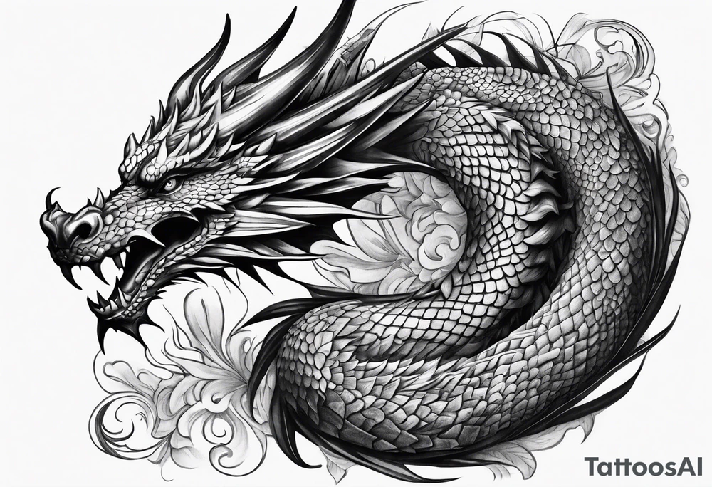 Dragon sleeve tattoo idea