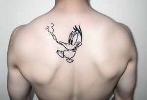Daffy duck smoking tattoo idea