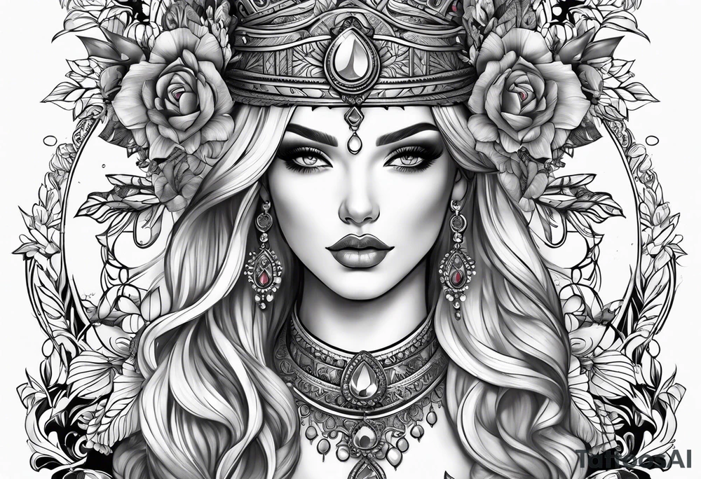 Woman tattoo idea