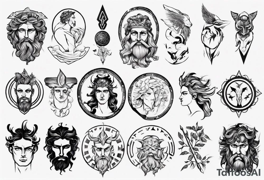greek god tattoo idea