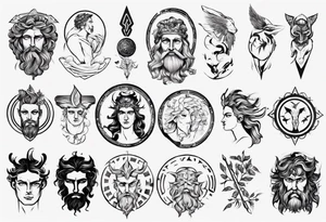 greek god tattoo idea