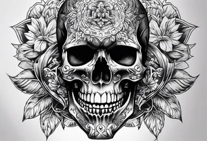 Skull and click tattoo idea