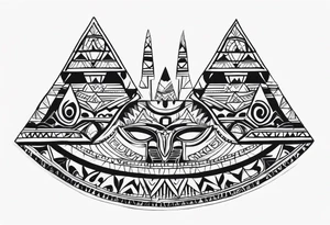 african, egyptian cultural tattoo idea