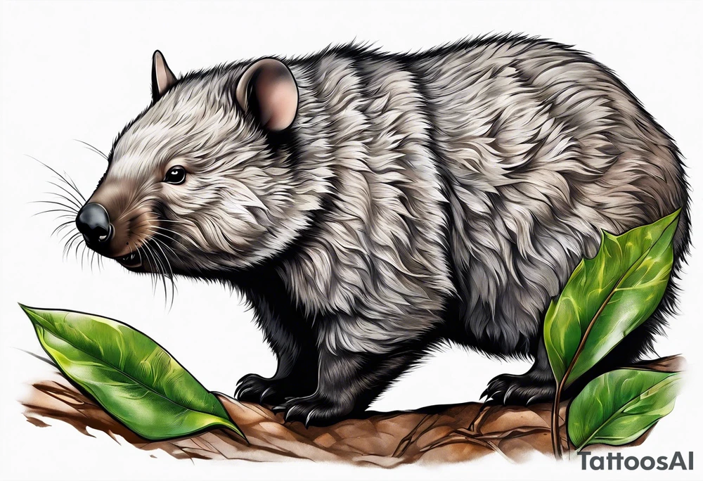 wombat tattoo idea