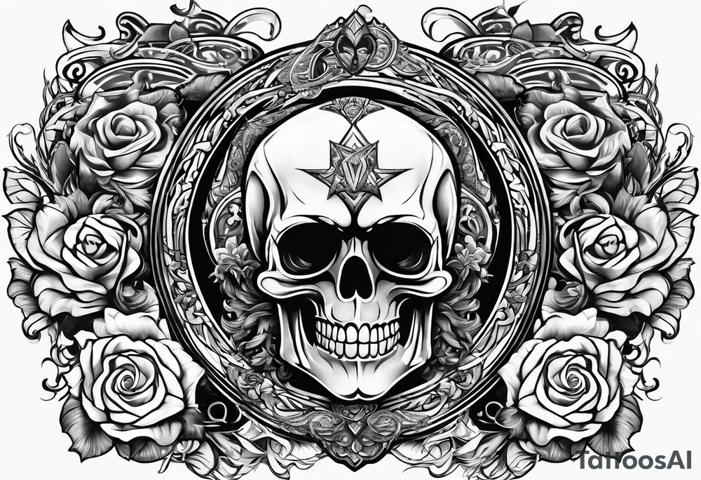 the name rocker tattoo idea