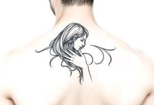 lovers embracing, showing intimacy and a love deeper than words tattoo idea