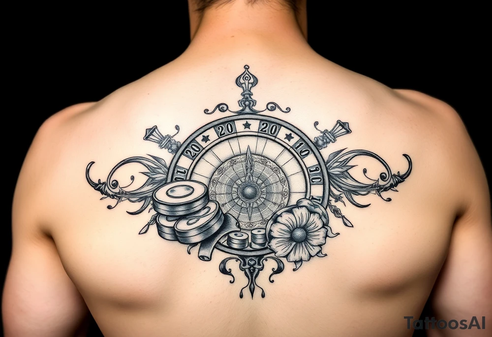 Casino theme tattoo idea