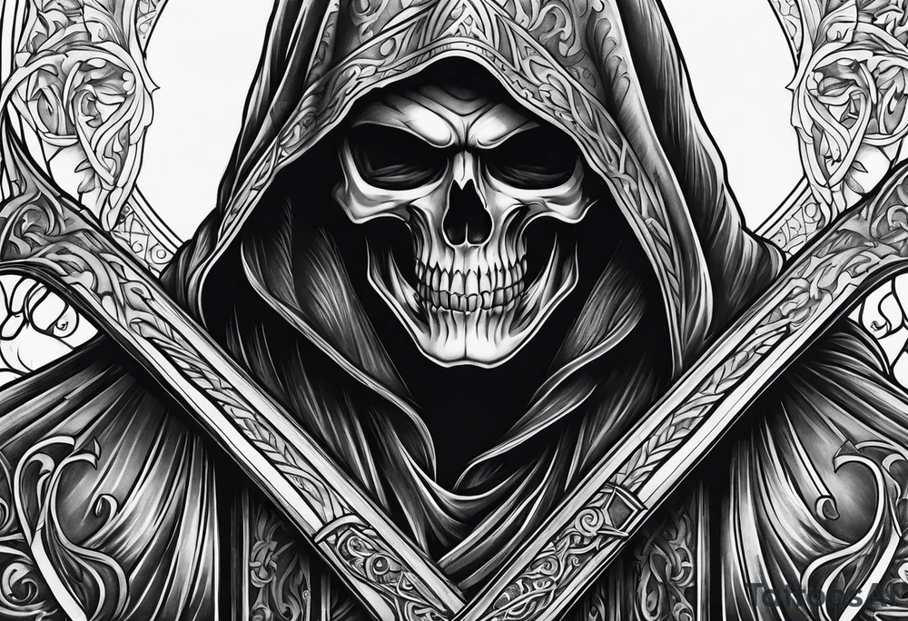 Grim Reaper tattoo idea