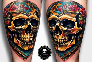 Skull Knee tattoo tattoo idea