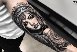 excrutiating pain on arm sleeve tattoo idea