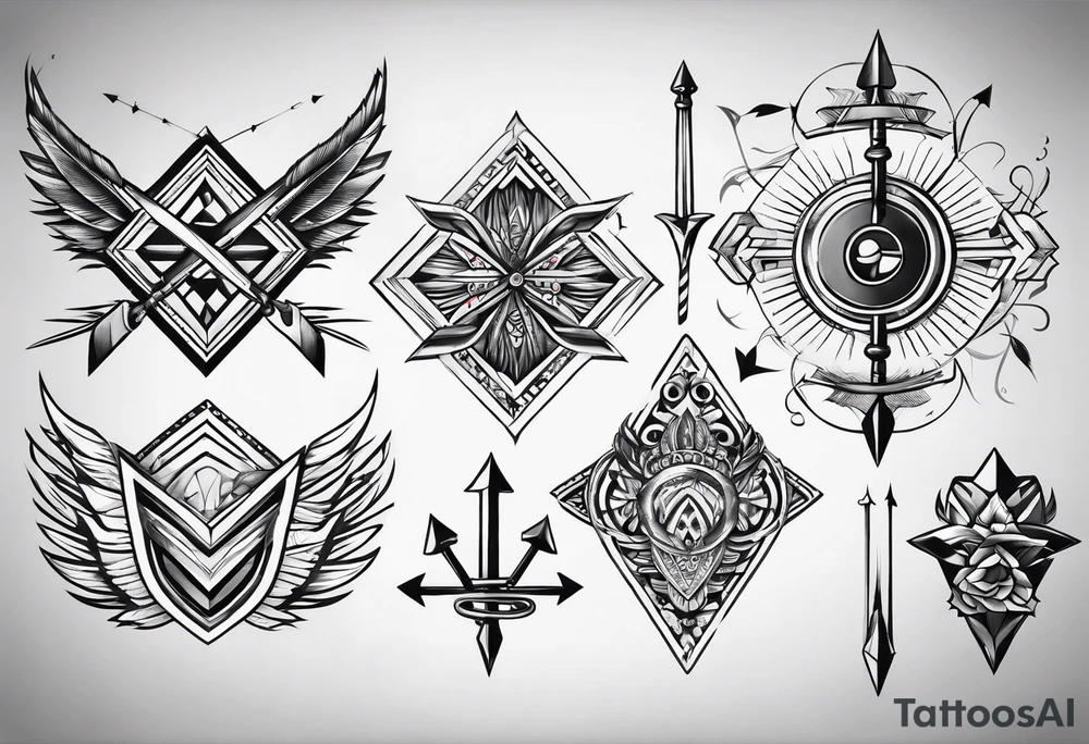 quiver of arrows tattoo idea