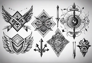 quiver of arrows tattoo idea