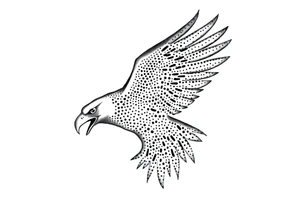 Eagle draw tattoo idea
