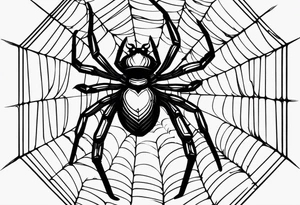 I want a tattoo to put on the inside of my arm, a spider hanging from a web, the spider must be some sort of black widow tattoo idea