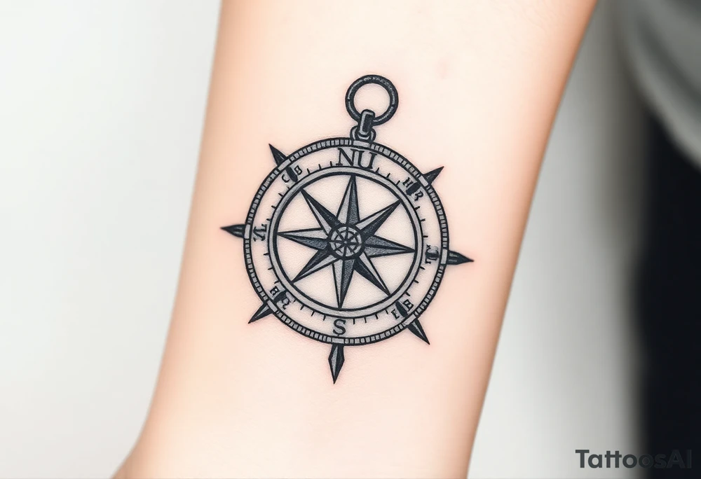 Compass tattoo idea