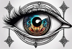 cybersigil eye tattoo idea