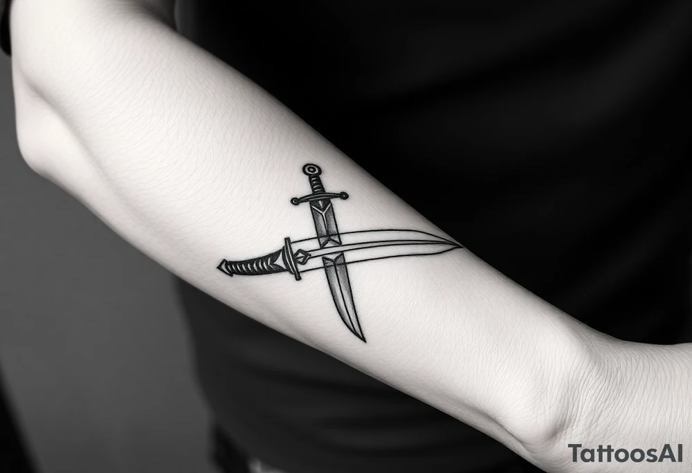 spartan as a sword tattoo idea