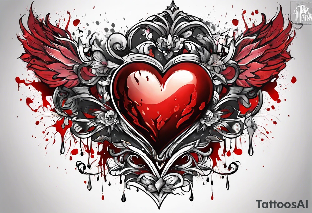 Bloody Heart tattoo idea