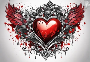 Bloody Heart tattoo idea