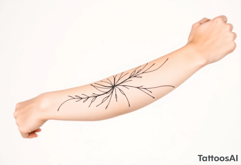 Размытые линии, мифология, свободно tattoo idea