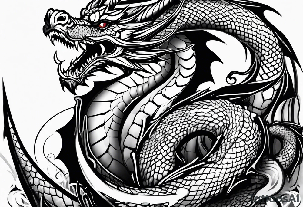 Dragon tattoo idea