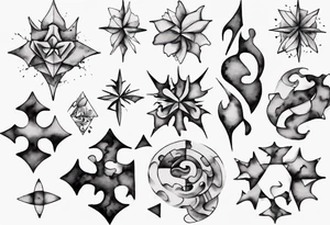 piece of puzzle tattoo idea