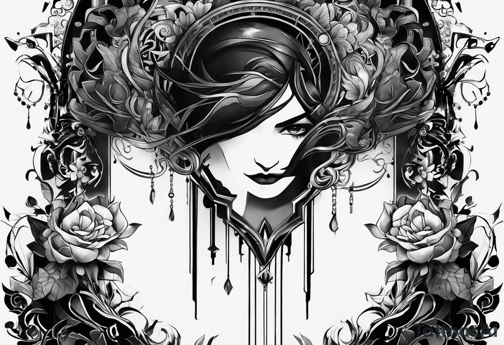 Art from dishonored game 
bracelet tattoo idea