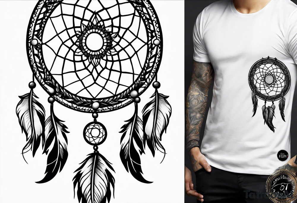 Dreamcatcher tattoo. tattoo idea