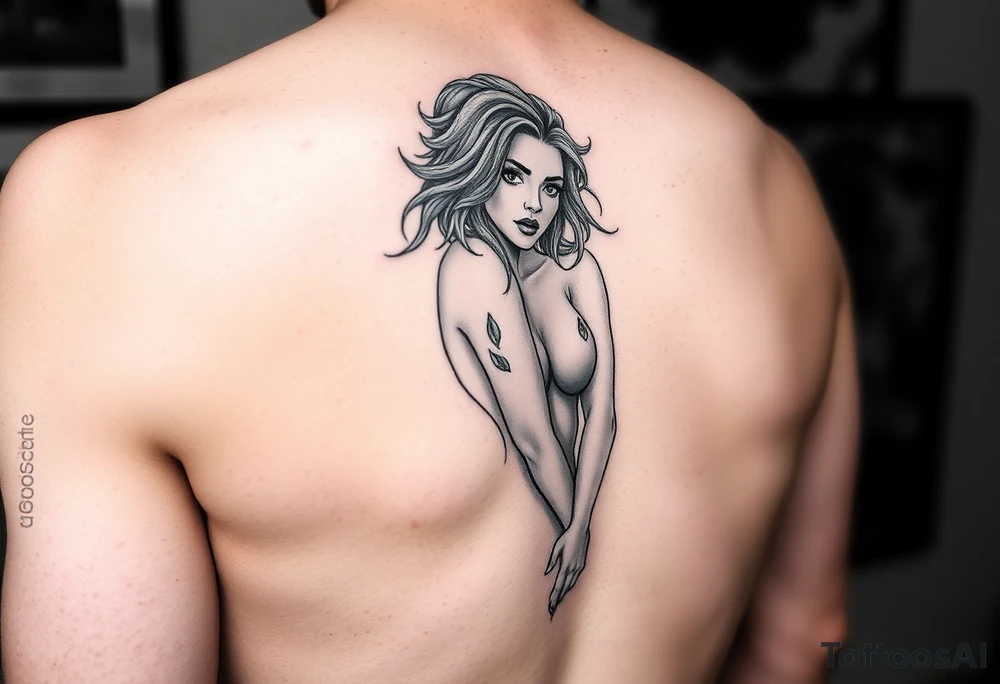 nude girl tattoo tattoo idea