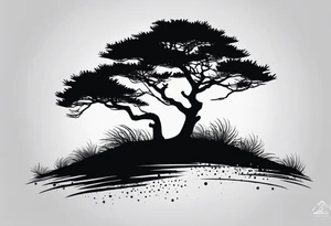 Small
Solo Pine tree
Silhouette tattoo idea