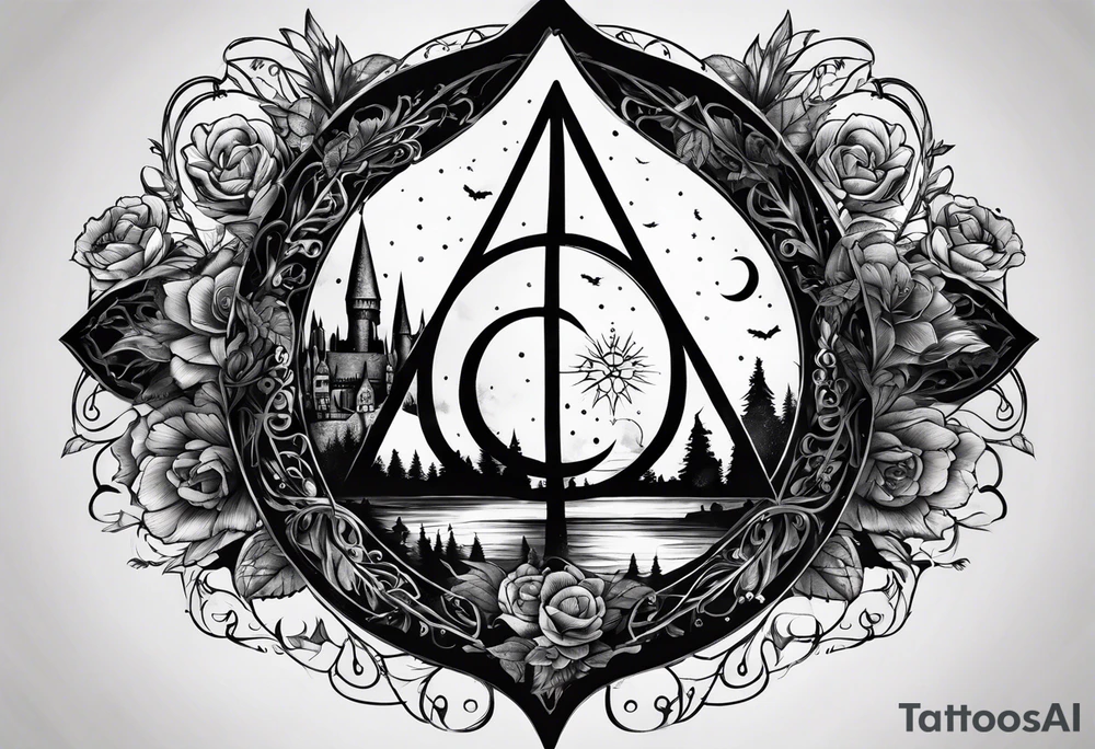 Harry Potter deathly hollows tattoo idea