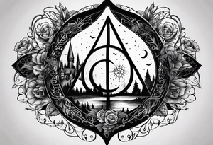 Harry Potter deathly hollows tattoo idea