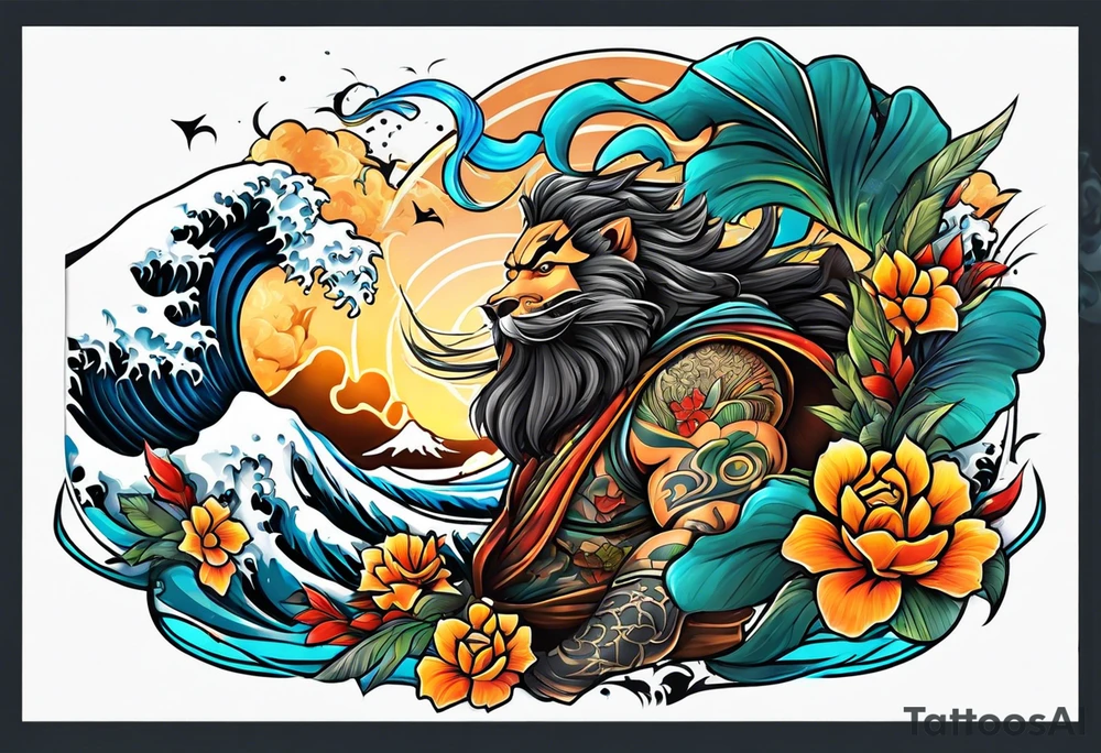 Kamehameha tattoo idea