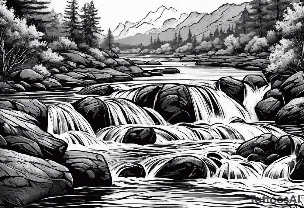 River water tattoo idea