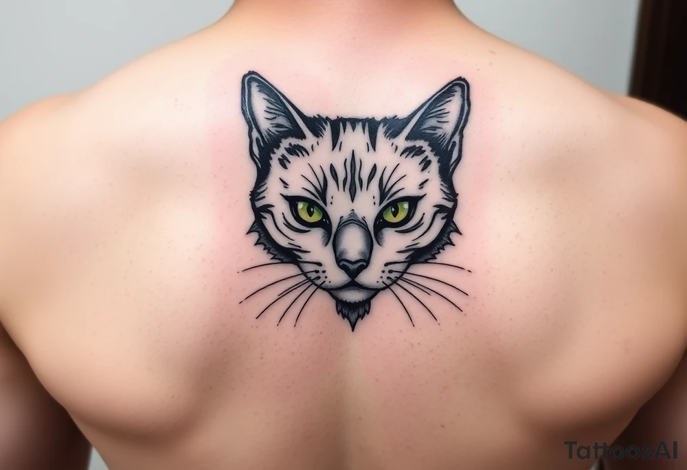 black cat tattoo idea