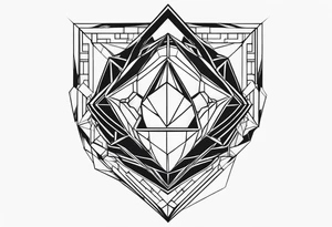 Tesseract tattoo idea