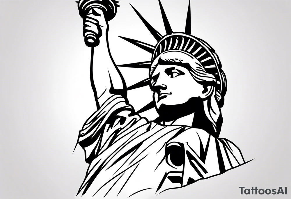 Statue of liberty tattoo idea