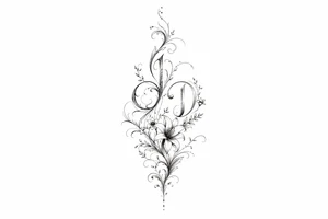 do a j and d but where u cannot see them easily tattoo idea