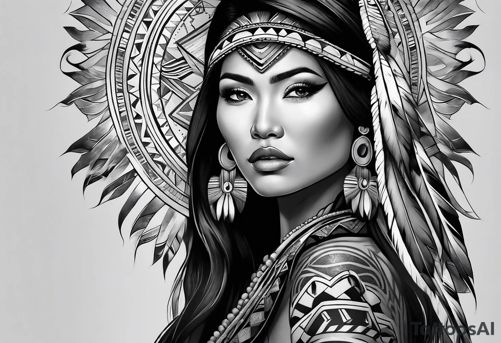 Navajo woman tattoo idea